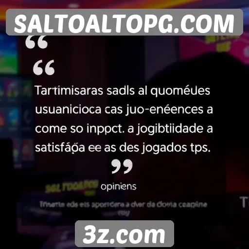 Feedback dos usuários sobre a experiência de jogo